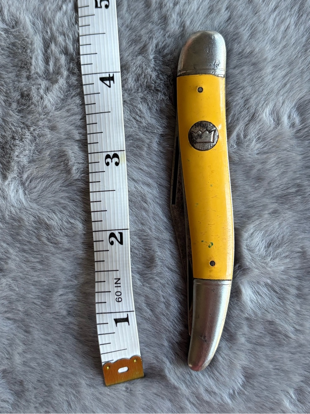 Imperial Yellow Collectible Knife, Used, Vintage